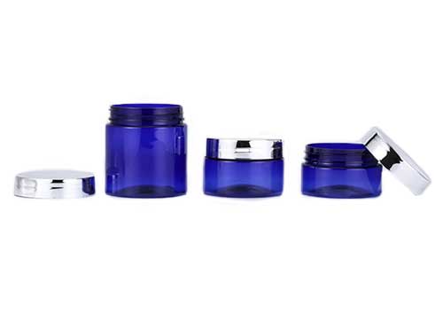 4oz clear plastic cosmetic cream jars with lids in bulk