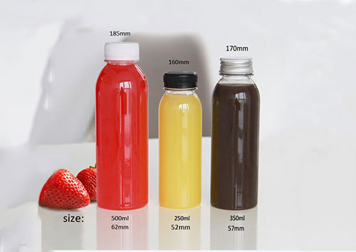 BPA FREE cheap clear plastic water bottles with standard metal caps from china manufacturer