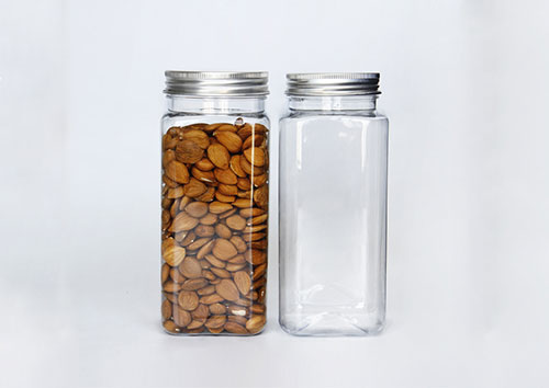 500ml Square plastic condiment spice bottles and jars wholesale with lid