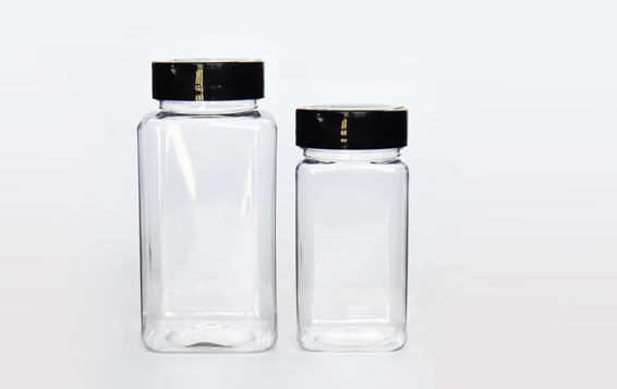 500ml Square plastic condiment spice bottles and  jars wholesale with lid