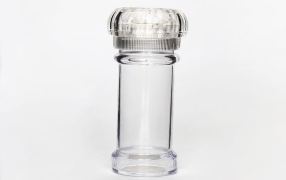 Clear plastic spice jar 100ml pepper grinder bottles wholesale