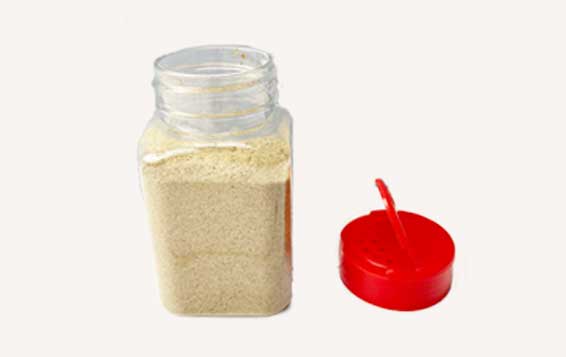 BPA free 4oz 120ml square plastic spice jars bulk for powder/spices/herbs